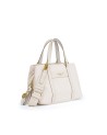  Nannini - Borsa a mano in nylon e pelle con doppio manico