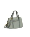  Nannini - Borsa a mano in nylon e pelle con doppio manico