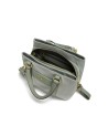  Nannini - Borsa a mano in nylon e pelle con doppio manico