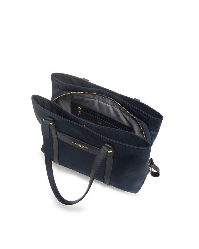  Nannini - Borsa a spalla shopping con doppio manico in nylon e