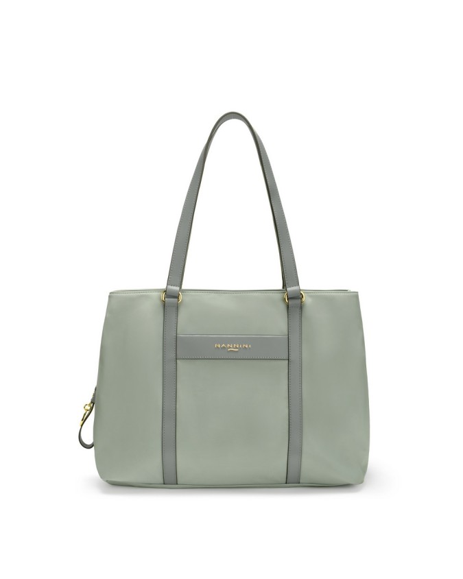  Nannini - Borsa a spalla shopping con doppio manico in nylon e
