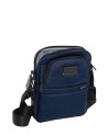 Tumi - Borsa a tracolla compatta in pelle in nylon balistico