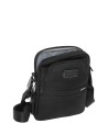  Tumi - Borsa a tracolla compatta in pelle in nylon balistico