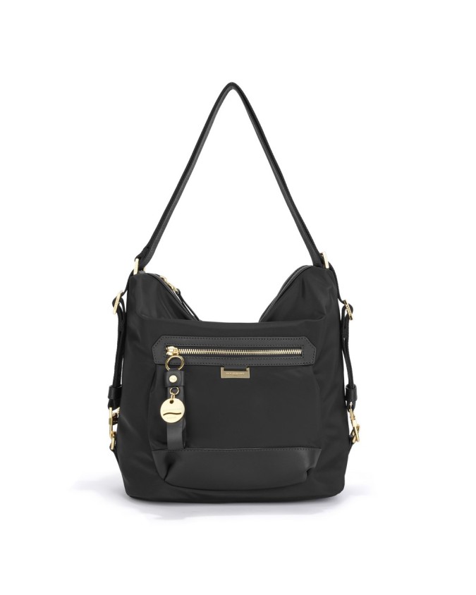  Nannini - Borsa a spalla trasformabile in zaino in nylon e