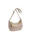  Nannini – Borsa a spalla mezzaluna in nylon e pelle Liberty