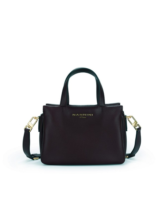  Nannini - Borsa a mano in pelle con tracolla Lima