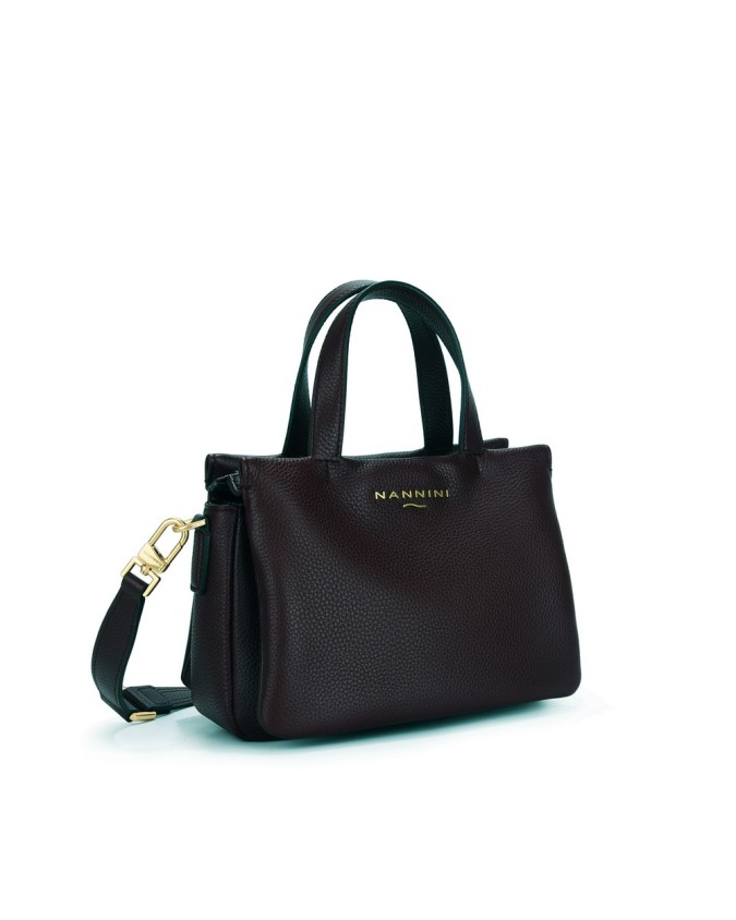  Nannini - Borsa a mano in pelle con tracolla Lima