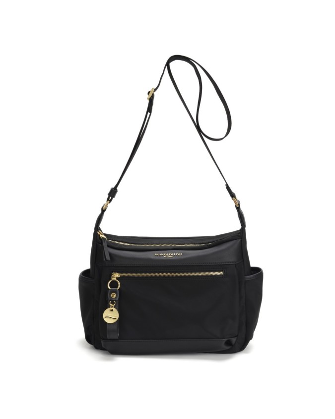  Nannini – Borsa a tracolla media in nylon e pelle Liberty