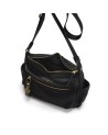  Nannini – Borsa a tracolla media in nylon e pelle Liberty