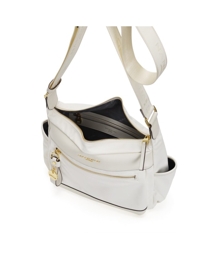  Nannini – Borsa a tracolla media in nylon e pelle Liberty