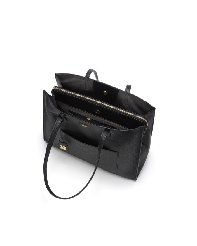  Nannini – Borsa shopper grande in pelle con doppio manico Helga