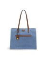  Nannini - Borsa in Nylon con Dettagli in Pelle Carla