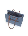 Nannini - Borsa in Nylon con Dettagli in Pelle Carla