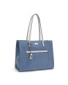  Nannini - Borsa in Nylon con Dettagli in Pelle Carla