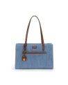  Nannini - Borsa in Nylon con Dettagli in Pelle Carla