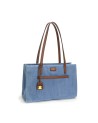  Nannini - Borsa in Nylon con Dettagli in Pelle Carla