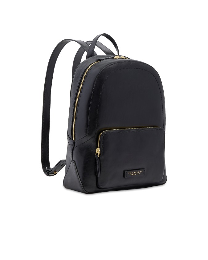  The Bridge - Zaino donna in pelle con tasca frontale Larissa