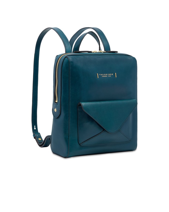  The Bridge - Zaino donna in pelle con tasca frontale Frida