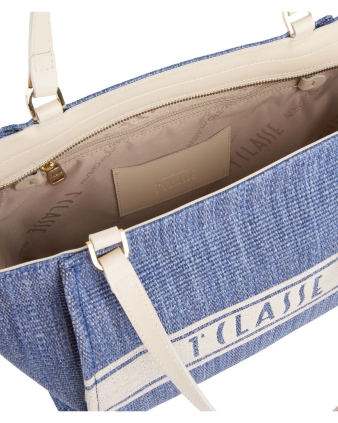  Alviero Martini Prima Classe - Borsa shopping in tessuto
