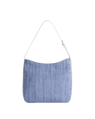 Alviero Martini Prima Classe - Borsa sottospalla in tessuto effetto rafia Coast 2