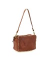 Campomaggi - Borsa bauletto con tracolla in pelle e borchie
