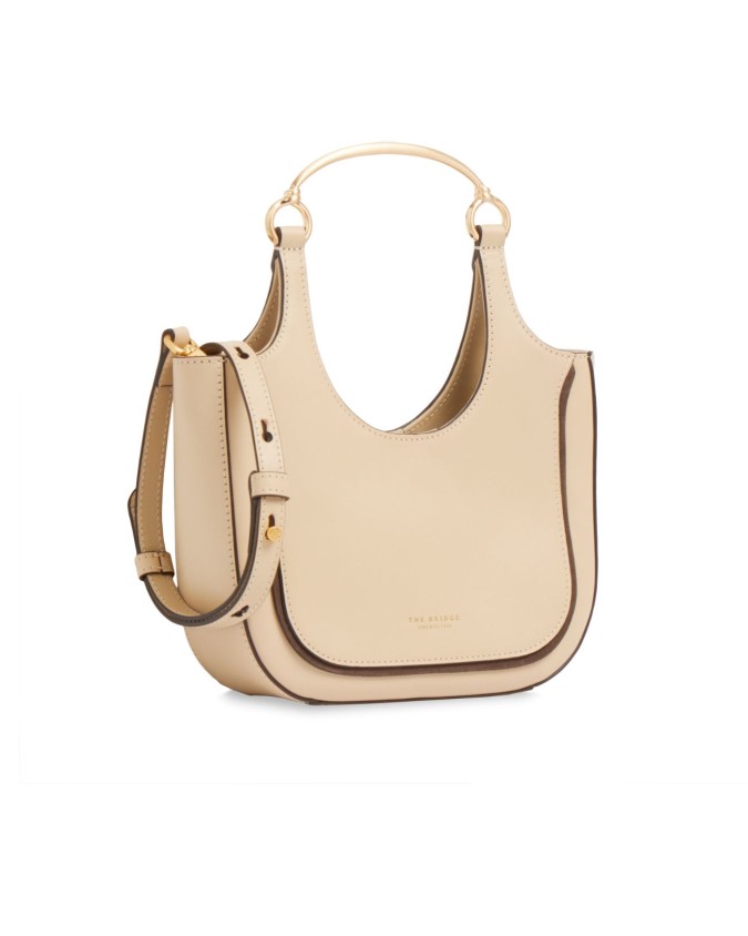  The Bridge - Borsa hobo mini in pelle con tracolla Luce