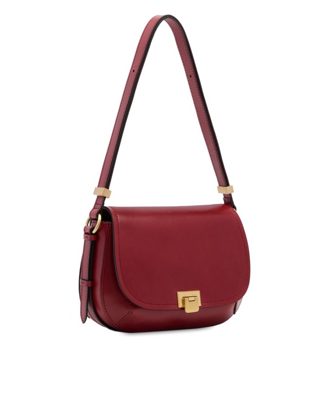  The Bridge - Borsa a tracolla in pelle media con patta Federica