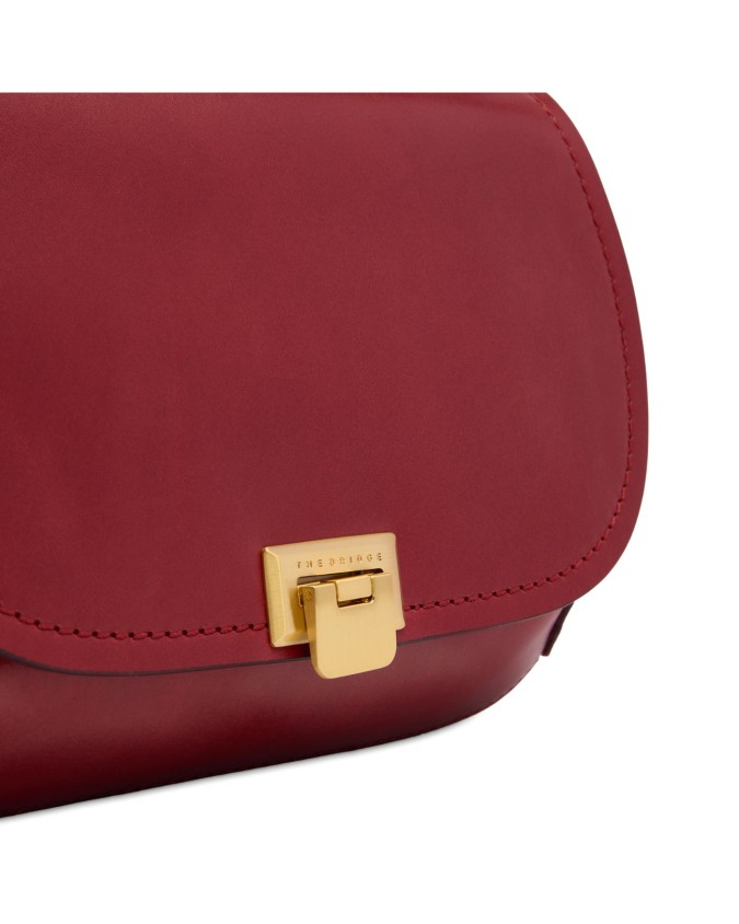  The Bridge - Borsa a tracolla in pelle media con patta Federica