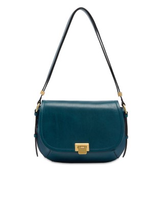  The Bridge - Borsa a tracolla in pelle media con patta Federica