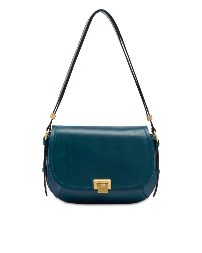 The Bridge - Borsa a tracolla in pelle media con patta Federica