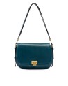  The Bridge - Borsa a tracolla in pelle media con patta Federica