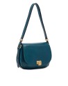  The Bridge - Borsa a tracolla in pelle media con patta Federica