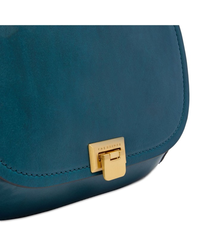  The Bridge - Borsa a tracolla in pelle media con patta Federica