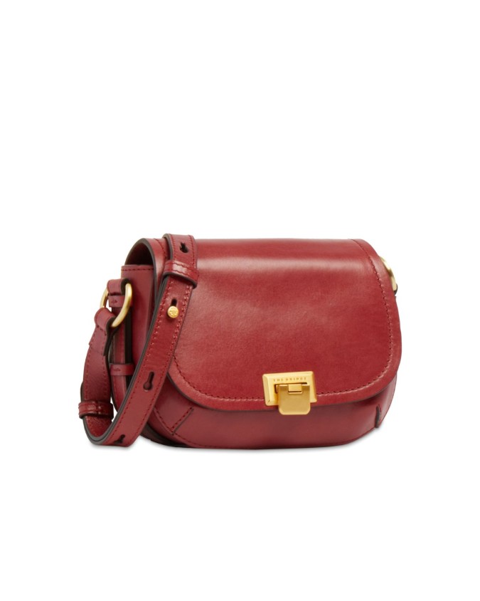 The Bridge - Borsa a tracolla in pelle con patta Federica