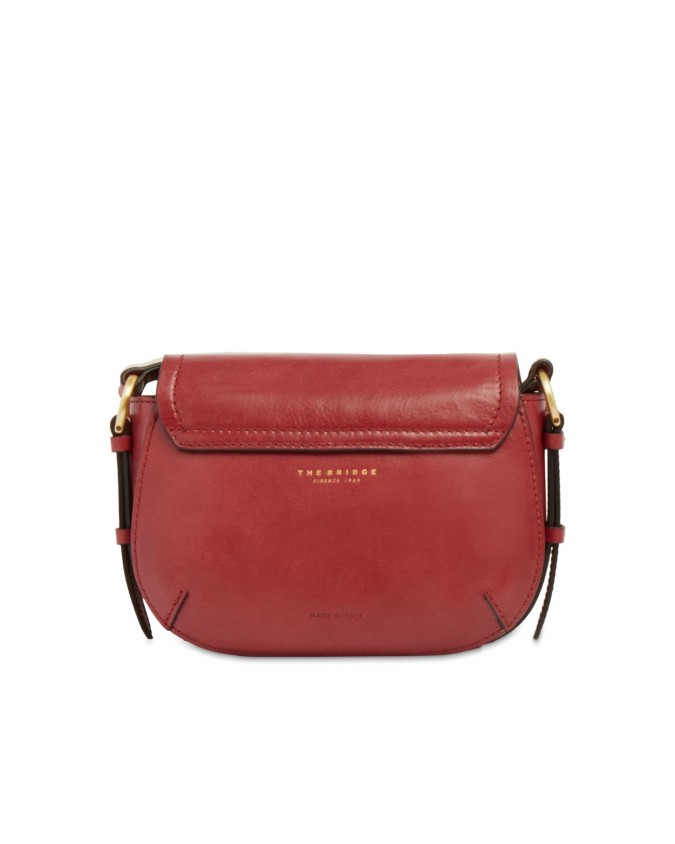  The Bridge - Borsa a tracolla in pelle con patta Federica