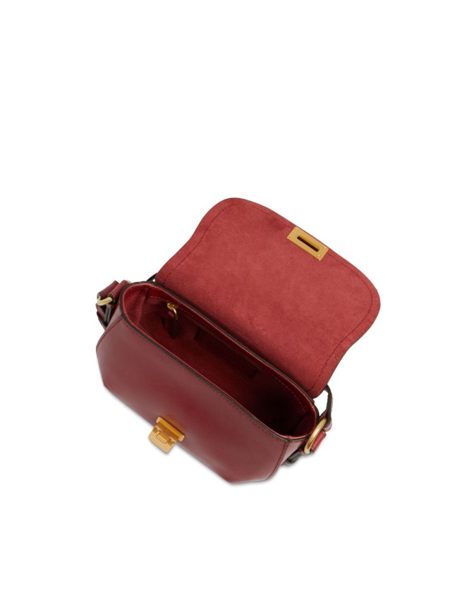  The Bridge - Borsa a tracolla in pelle con patta Federica