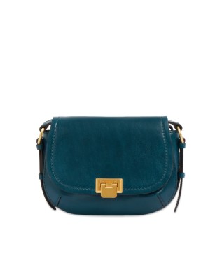  The Bridge - Borsa a tracolla in pelle con patta Federica