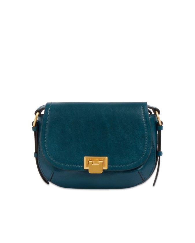  The Bridge - Borsa a tracolla in pelle con patta Federica