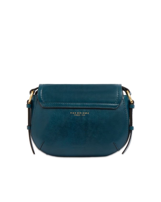  The Bridge - Borsa a tracolla in pelle con patta Federica