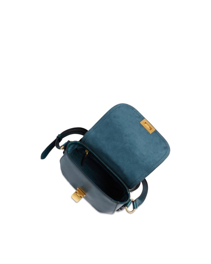  The Bridge - Borsa a tracolla in pelle con patta Federica