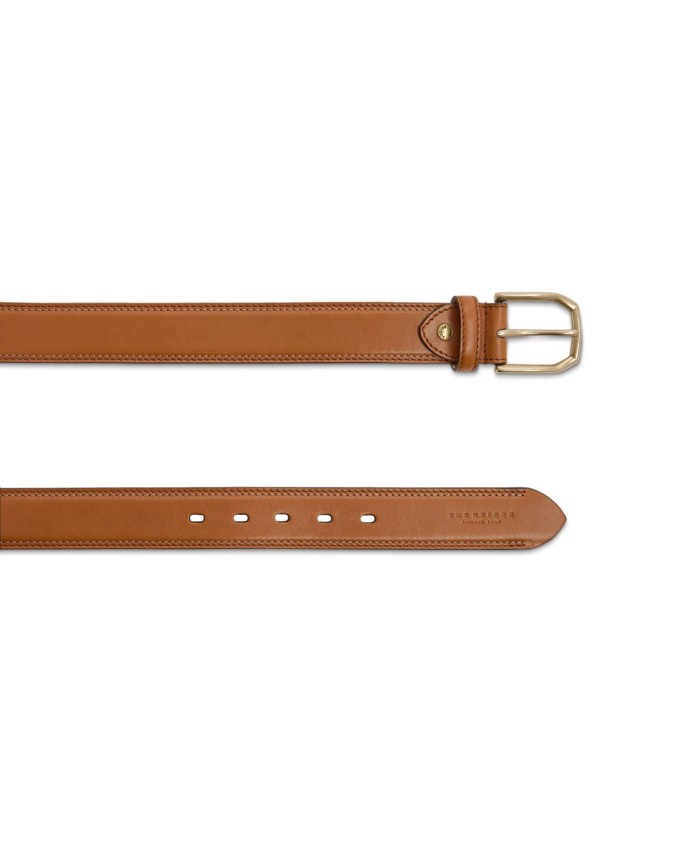  The Bridge - Cintura uomo in pelle h 3,5 con fibbia oro