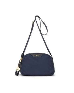  Nannini - Borsa a tracolla piccola in nylon e pelle Liberty