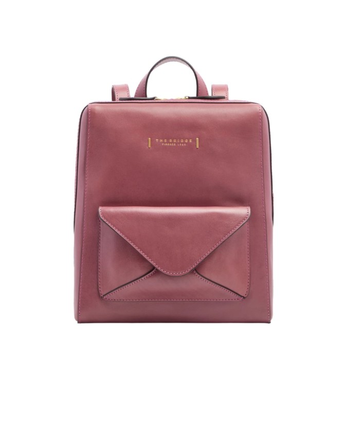  The Bridge - Zaino donna in pelle con tasca frontale Frida