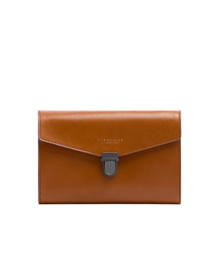 The Bridge - Herren-Clutch aus Leder, 1980 - Cognac