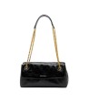 Trussardi - Borsa a tracolla mini in pelle cracklé con catena