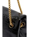  Trussardi - Borsa a tracolla mini in pelle cracklé con catena