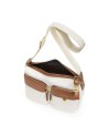 Nannini - Nylon and leather crossbody bag with Liberty-print