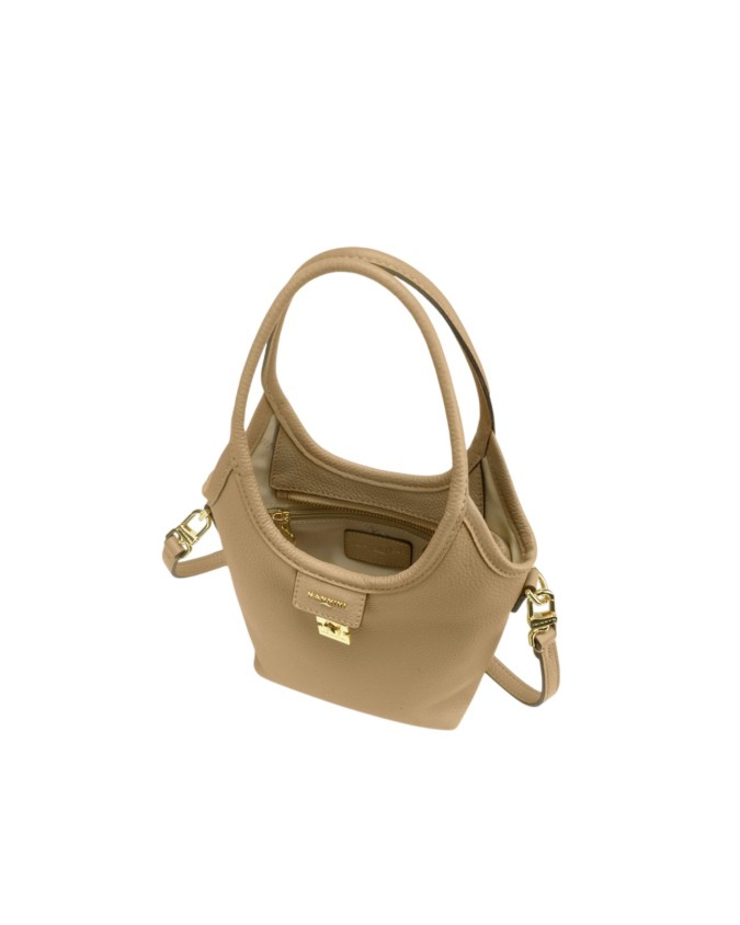  Nannini - Borsa a mano piccola con tracolla in pelle Piera