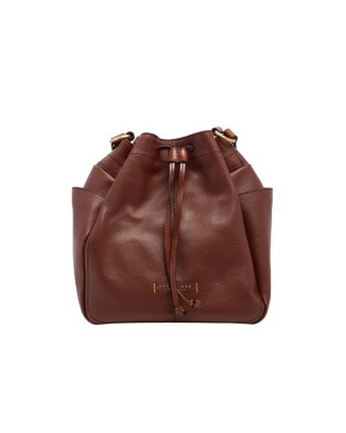 The Bridge - Borsa secchiello in pelle con tracolla Letizia
