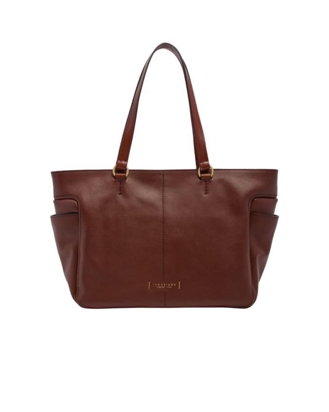  The Bridge - Borsa in pelle shopper con tasche laterali Letizia